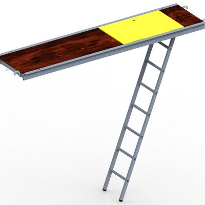 PLANCHER ALU TRAPPE 600 AVEC ECHELLE TOUTALU