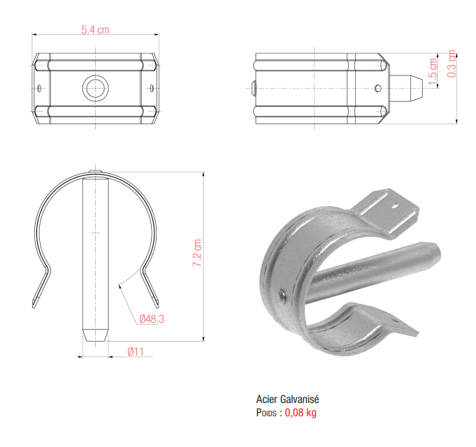Goupille de jonction à ressort