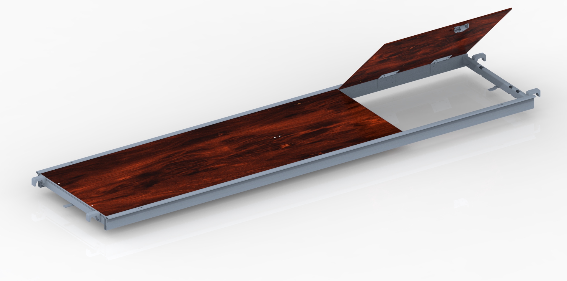 Plancher alu/bois largeur 745 à trappe FTL