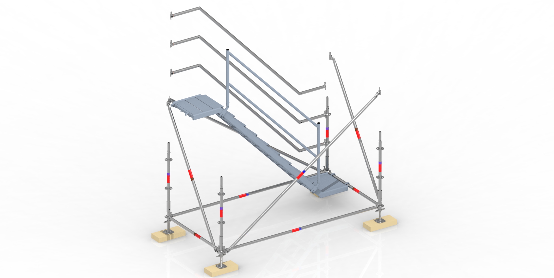NIVEAU DE DÉPART POUR TOUR ESCALIER