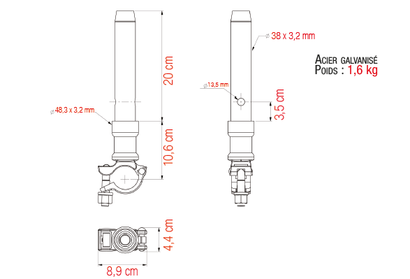 COLLIER DE DÉPART SUR LISSE