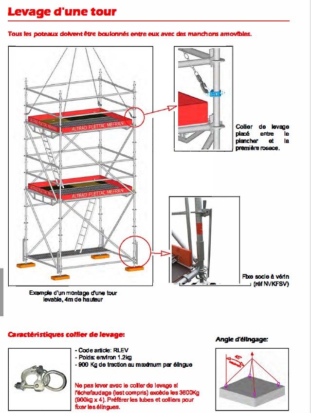 Fixe socle à vérin notice