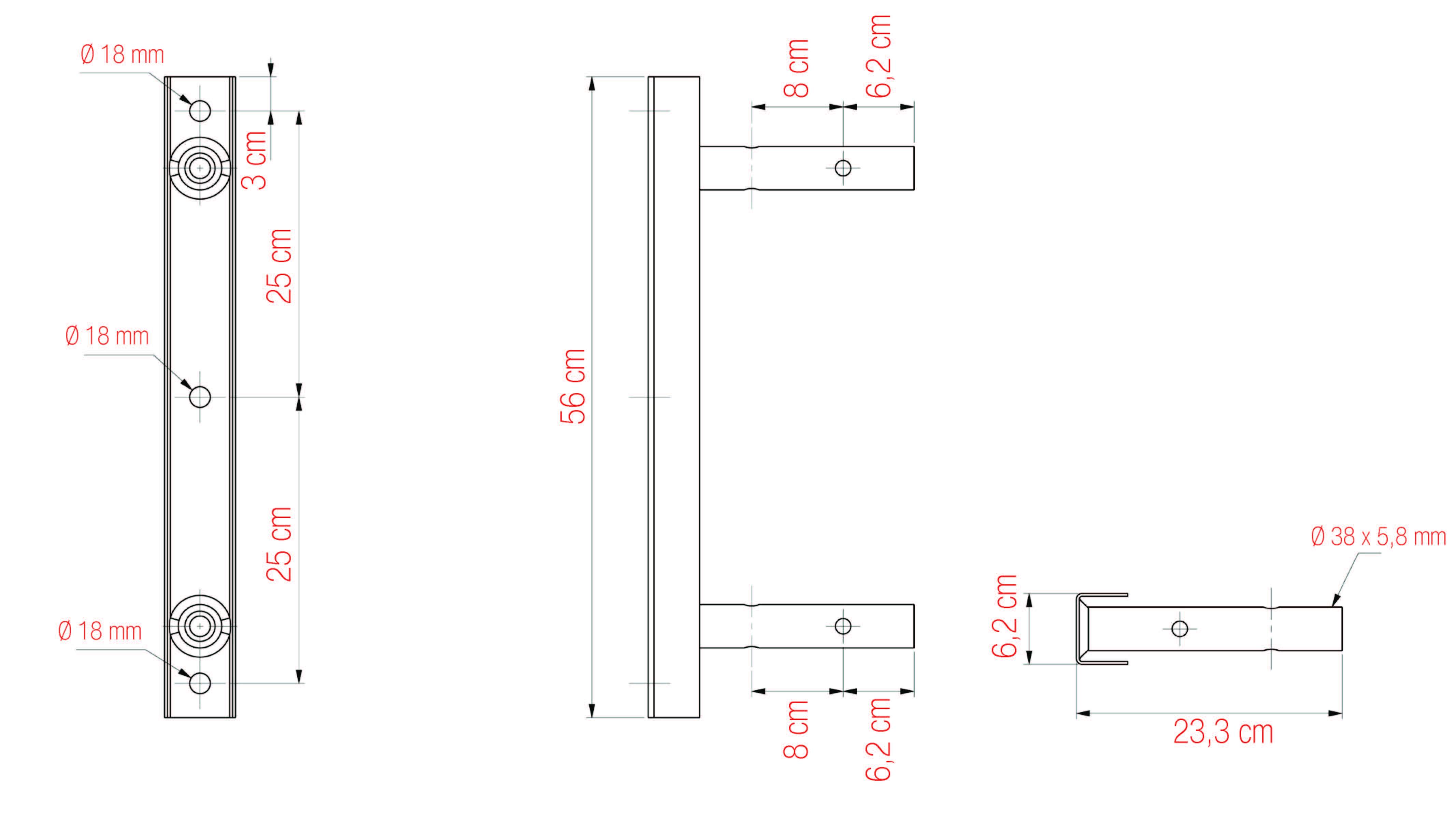 PLATINES ET MANCHONS POUR POUTRES